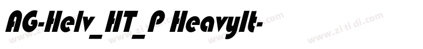 AG-Helv_HT_P HeavyIt字体转换
